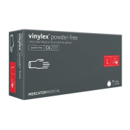 Gants vinyle non-poudré vinylex tarif dégressif taille l : 8/9 gant vinyle boite de 100 non poudrés  - gants vinyle