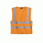 Gilet FR - HODER - 98% Polyester/2% Fibre antistatique - Orange HV - COVERGUARD | 5HOD17 Gilet FR - HODER - 98% Polyester/2% Fibre antistatique - Orange HV - COVERGUARD | 5HOD17
