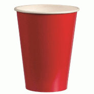 Gobelet boissons chaudes carton rouge 28cl - par 1000