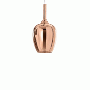 Ofelia S/10 Mini Suspension En Verre Borosilicate De Cuivre Miroir Avec Douille G9, Câble De 3 Mètres - Gea Luce - OFELIA S/10 MINI - RAME SPECCHIATO