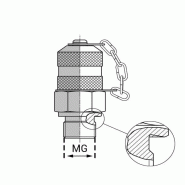 Prise de pression mâle BSPP forme B - 1/4’ , 13.15