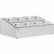 Royal Catering - Royal Catering RCPN-07 Support à bacs GN Support bac gastro Support pour bac gastronorme Support bac Gastro Norm 2 x 4 bacs GN 1/6 -