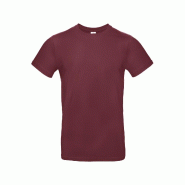 T-shirt homme nnn°E190 Burgundy XXL 100% Coton - XXL rouge 5401007113253