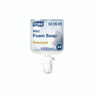 Tork savon mousse doux pour les mains blanc systeme s4 - carton de 6 recharges de 1000ml_0