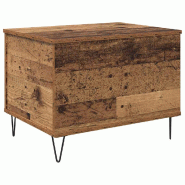 VidaXL Table basse Bois Ancien 60 x 44,5 x 45 cm Bois d'ingénierie Modèle Luna Vintage Plus - 882669