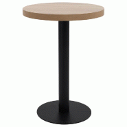 VidaXL Table de bistro Marron clair 60 cm MDF Modèle Sirius Signature - 286421