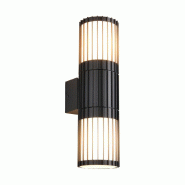 Applique murale extérieure 2 lumières anthracite culot E27 IP54 fonte d'aluminium - Trio - Volga - gris 4017807686982