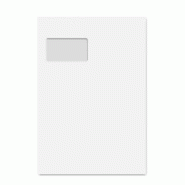 Boîte de 250 pochettes Clairalfa blanches 229x324/C4, 90 g/m², avec fenêtre 90x50 à 20/57, adhésive avec bande - 3329680141207