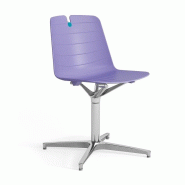 Chaise de réunion Mindy avec pied chromé. - Lilas_0