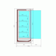 Chambre froide murale jax 2.0 - remote l2035 sans groupe 7350.0085 COMBISTEEL