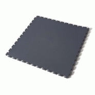 Dalle pvc lisse grainée anthracite industrie 7mm