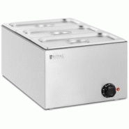 Helloshop26 - Bain-marie professionnel 640 watts 3 x GN 1/3 acier inoxydable argenté 14_0008302 - 3000221033686 Helloshop26 - Bain-marie professionnel 640 watts 3 x GN 1/3 acier inoxydable argenté 14_0008302 - 3000221033686