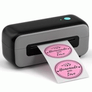 Mini Imprimante D'Étiquettes Thermique Haute Vitesse Pour Bureau Et Maison Noir + Gris YONIS - 3615616971568