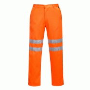 Pantalon hi-vis poly-coton ris orange rt45, 4xl Pantalon hi-vis poly-coton ris orange rt45, 4xl
