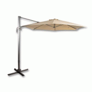 Parasol droit santorini ø300 cm – MTF – toile naturelle avec manivelle – 2naz0244
