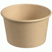 Pot à dessert fibre de bambou naturel 280ml - par 1000