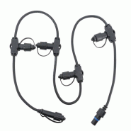 Pro Illumination Prise collecteur 8 voies pour guirlandes guinguettes IP65 Riviera PRO Connect - 3760430852149