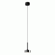 ROSSINI ILLUMINAZIONE Hole Suspension Noir/Chrome Led 13W 38° Ip20 3000K Cri90 - Suspension Puissante En Aluminium Pour Intérieur - Groupe Rossini -