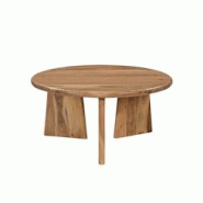 SIT Möbel Table basse Ø 90 cm | avec bords arrondis | acacia massif, naturel | L 90 x P 90 x H 44 cm - beige 14681-01 SIT Möbel Table basse Ø 90 cm | avec bords arrondis | acacia massif, naturel | L 90 x P 90 x H 44 cm - beige 14681-01