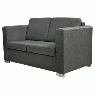 VidaXL Canapé à 2 places Tissu Gris foncé Modèle Altara - 243583
