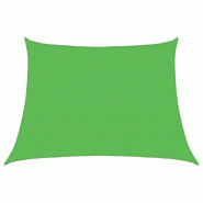 Voile d'ombrage 160 g/m² Vert clair 4/5x3 m PEHD Modèle Patio Alpha - 311325