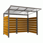 Abri bois Modulo - Dimensions modulables - Toiture en aluminium anodisé - Panneaux en polycarbonate anti-UV Abri bois Modulo - Dimensions modulables - Toiture en aluminium anodisé - Panneaux en polycarbonate anti-UV