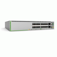 Allied telesis l3 stack switch 20x10/100/1000- t poe+ 4x100m/1g/2.5g/5g-t poe+ - at-gs980mx/28psm-50