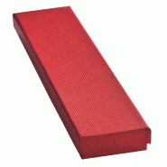 Boîte cadeau rouge - L20.7xP4.8xH2.8cm - par 12 - carton épais et polyvalent