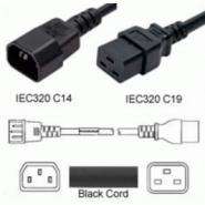 Câble d'alimentation C14/C19 15A NOIR