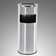 Cendrier extérieur avec poubelle en acier inoxydable 30l litres 2012090