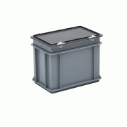 Coffret en plastique gris pour l'industrie - 300x200x235 mm