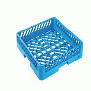 GastroHero Panier de lavage 500x500 mm sans compartimentage, à larges mailles, bleu - GSK5050G