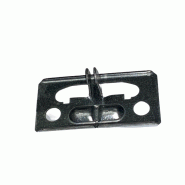 Pied métal et plastique pour rayonnage rack galvanisé - pré-percé et fixation au sol Pied métal et plastique pour rayonnage rack galvanisé - pré-percé et fixation au sol