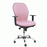 Piqueras y Crespo Silla Jorquera respaldo bali rosa asiento bali rosa base cromada y ruedas parqué - rose multi-matériau 15SB710B710B10CCRRP Piqueras y Crespo Silla Jorquera respaldo bali rosa asiento bali rosa base cromada y ruedas parqué - rose multi-matériau 15SB710B710B10CCRRP