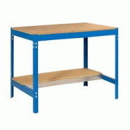 PROREGAL Établi BUFFALO | HxLxP 84x90x61cm | Capacité de charge 400kg | Bleu - bleu métal PR_RS32-01 PROREGAL Établi BUFFALO | HxLxP 84x90x61cm | Capacité de charge 400kg | Bleu - bleu métal PR_RS32-01