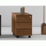 Caisson mobile 3 tiroirs en bois Hype - pour bureau de direction - Structure mélaminé 18 mm - Classe E1 anti-rayures et anti-reflets Caisson mobile 3 tiroirs en bois Hype - pour bureau de direction - Structure mélaminé 18 mm - Classe E1 anti-rayures et anti-reflets