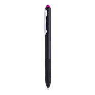 Stylo à bille stylet - plastique avec grip caoutchouté - encre noire - couleur fuchsia Stylo à bille stylet - plastique avec grip caoutchouté - encre noire - couleur fuchsia