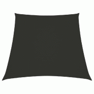 VidaXL Voile de parasol Tissu Oxford trapèze 2/4x3 m Anthracite Modèle Soleil Solaria Prime - noir 135131