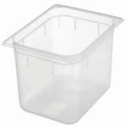 APS Bac GN 1/2 polypropylène (PP) 200 mm - transparent plastique polypropylène 317414