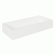 Bac en bois Cage blanc 86x39,5x15cm