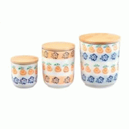 Bjorn Bocal de cuisine NAPOLI - 3 pièces - Agrume - blanc 3760293968919