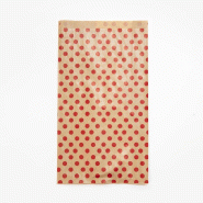 Clairefontaine Sachet de 50 pochettes kraft 50 g/m², 24x35+6cm, motif Pois - marron 394108C