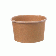 Gobelets à glace 180ml en papier kraft 50un - 6621335