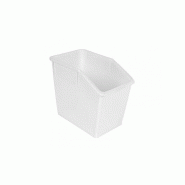 Grand bac plastique plein GILAC 660x400 mm - 80 L_0