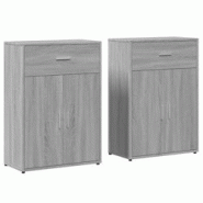 Helloshop26 - Buffet bahut commode armoire meuble de rangement organisateur cuisine salle de séjour salons lot de 2 sonoma 60 x 30 x 02_0036956 - 300 Helloshop26 - Buffet bahut commode armoire meuble de rangement organisateur cuisine salle de séjour salons lot de 2 sonoma 60 x 30 x 02_0036956 - 300