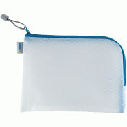 HERMA Sac à fermeture éclair Mesh Bags, A5, EVA, bleu - 20009