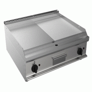 ITALCONCEPT Fry-Top Gaz 1/2 Lisse, 1/2 Nervure A Poser - 3616350181251