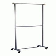 Mottez Portant sur 2 étages HT2m gris - gris acier 2927