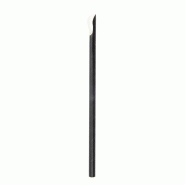 Paille-cuillère papier noir Ø0,80x21cm - par 1000