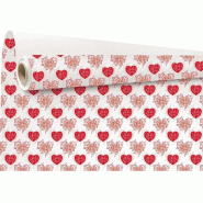 Papier kraft blanchi  Leonardo white 60g/m² 0,80x40m